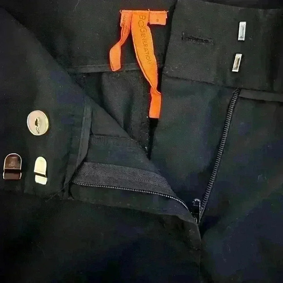 BCBGeneration Dress Pants Black Sz 8 Straight Leg - Picture 6 of 7